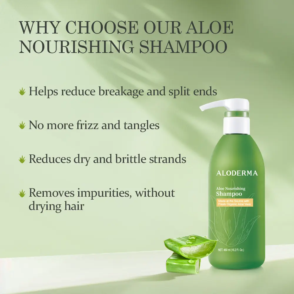 Aloderma Aloe Nourishing Shampoo - Fresh Organic Aloe Vera with Crambe Seed  Oil & Glycerin for Dry & Damaged Hair - Alcohol-Free, Paraben-Free, 16oz  Aloevera Repair for Hair - TikTok Shop