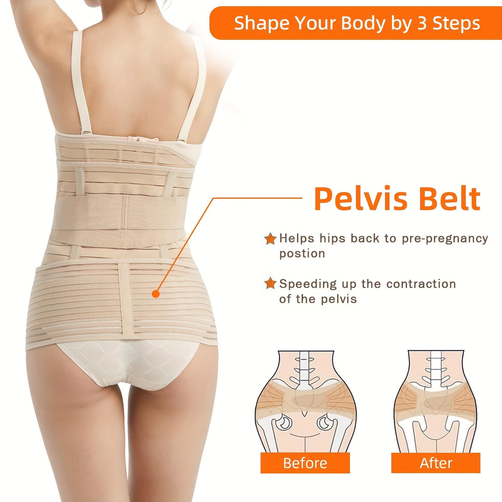 Belt Postpartum Belt Postpartum Belly Belt Cesarean Section Belt Abdominal Girdle Women's Hard Control Waist Trainer Tummy Wrap Shapewear Belt Postpartum Gear Breathable Waist Trainer