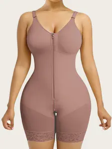 JMK Fajas 1 Count High Compression Shapewear Bodysuit For Women, Fajas, Butt Lifting And Tummy Control Body Shaper Smooth Zipper Bodysuit, Jumpsuit, Colombian Shapewear, Body Shapewear Underwear, Suitable For Daily Wear Or Party
