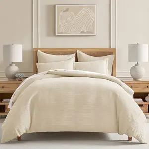 Cloud Waffle Cream King Comforter Set - Levtex Home