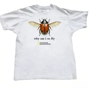 Geographic Dragonfly, Hornet, Beetle, Butterfly, Insect Pattern T-Shirt