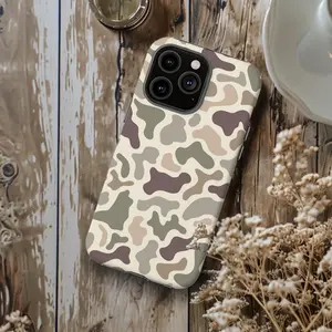 Light Retro Duck Camo, Tough Phone Cases, Multiple Phone Styles, and, Camouflage, Hunting, Hunt, Outdoors, Duck, Deer Compatible with Samsung Galaxy S25