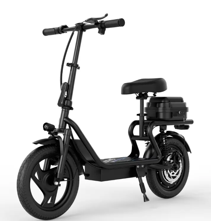High Speed Commuting E-Scooter - 21-27 mi Range, 22MPH Max Speed, 48V 22.5Ah Battery, Comfortable Seat, Dual Suspension, Foldable Design, Built-in Storage Basket, Commuting Scooter, High Speed Scooter