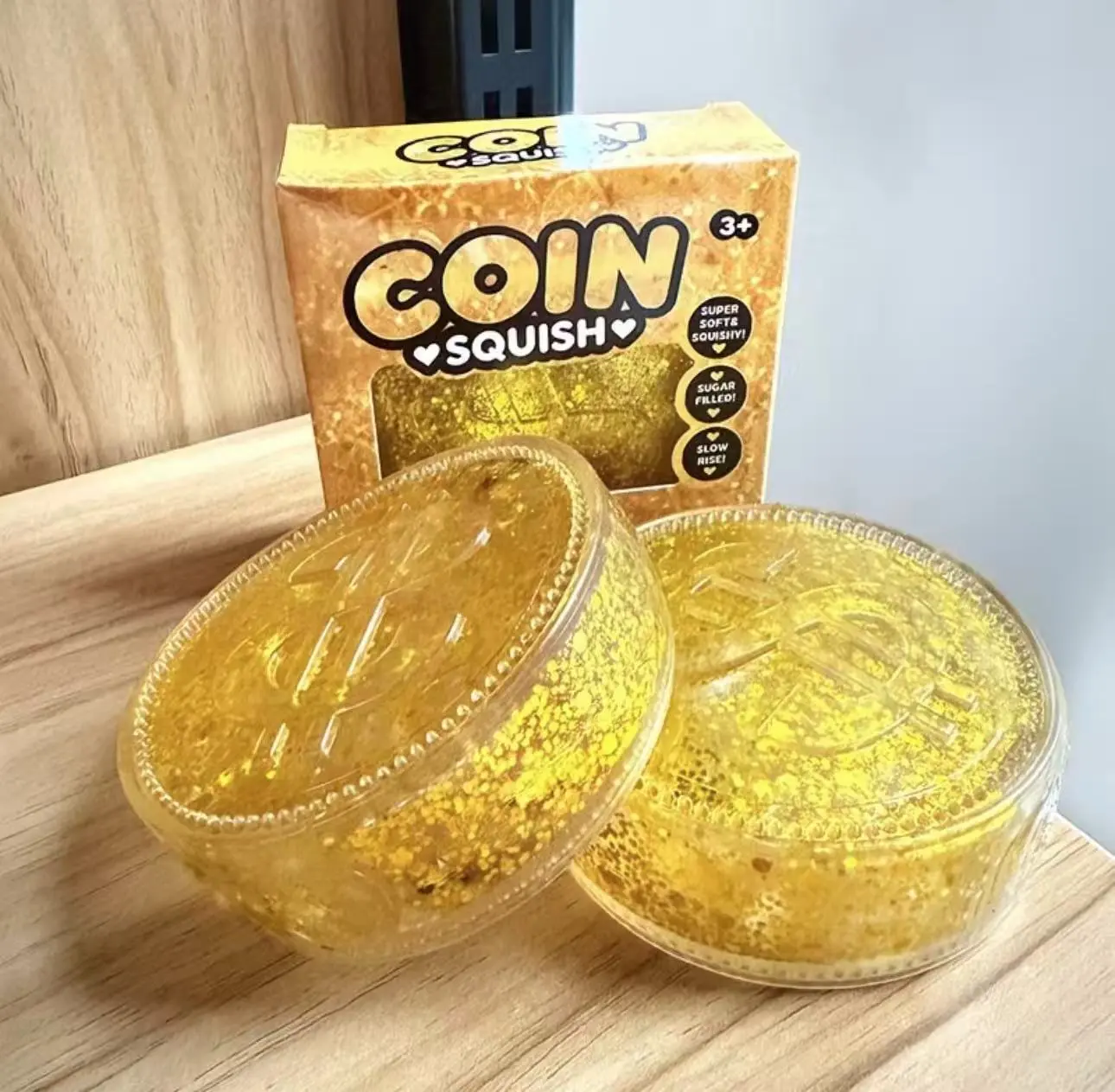 Coin Squishy Stress Relief Toy, Classic Novelty Toy
