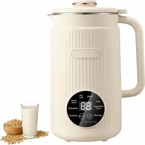 Automatic Nut Milk Maker 42oz/1200ml for Almond Oat Soy Plant-Based Milk & Beverages with 8-in-1 Settings, Temperature Control, Self-Cleaning, White [2025]