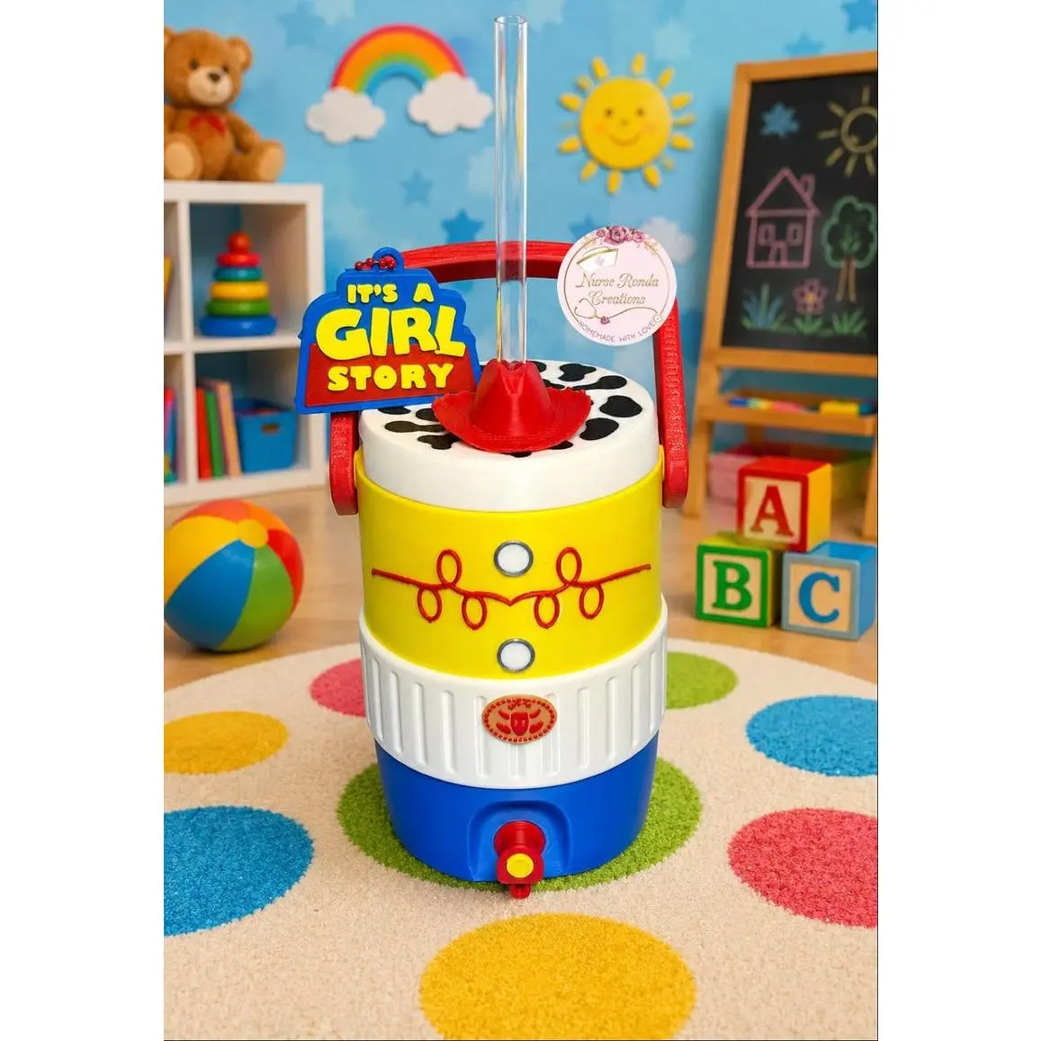 Cow Print Cowgirl Can Holder - Jessie-Inspired Drinkware Accessory for Kitchen Use