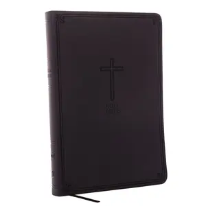 NKJV, Value Thinline Bible, Large Print, Imitation Leather, Black, Red Letter Edition -- Thomas Nelson - Bible