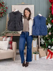 Washed Soft Quilted Vest by DD Design | S-3XL