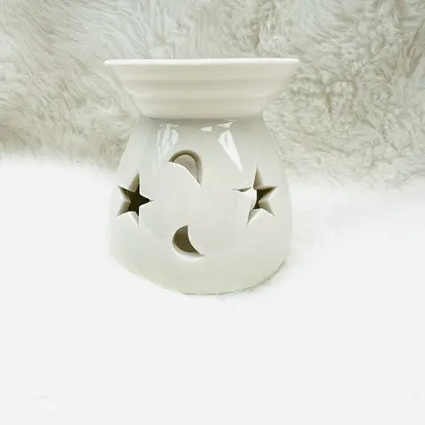 Celstars Wax Melt Warmer - 3.5x3 in Ombre Star-Celestial Motif Compact Home Fragrance Decor, Aroma Scented Freshener Burner for Room Scent