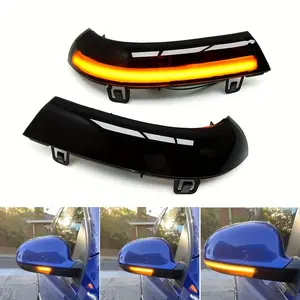 🔥💡 2PCS Dynamic Sequential LED Side Mirror Turn Signals | Fits VW Golf MK5 Passat B5.5 B6 Skoda Superb B5 No Battery