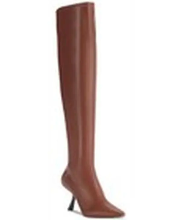 NEW Karl Lagerfeld Paris Women’s Kian Heeled Boot Cognac Size 9 KL445590