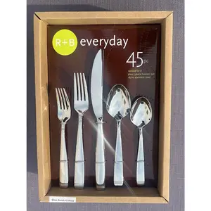 3PC Reed & Barton Addison 45-Piece Flatware 3PC/$105 Unit/$35 MSRP/$110