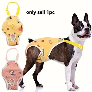 [Washable Dog Diapers] Reusable Dog Period Pants, Puppy Diapers - Adjustable Dog Menstrual Wear, Breathable Mesh Design, Comfortable Fit, Suitable for Dogs of Various Sizes During Menstrual Cycle, Female Dog Pet Diapers, Polyester Material