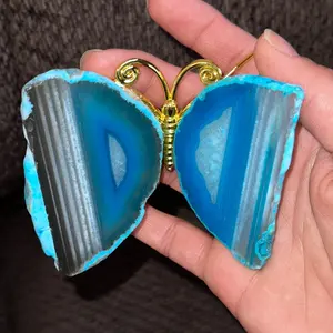 Dyed Geode Butterfly