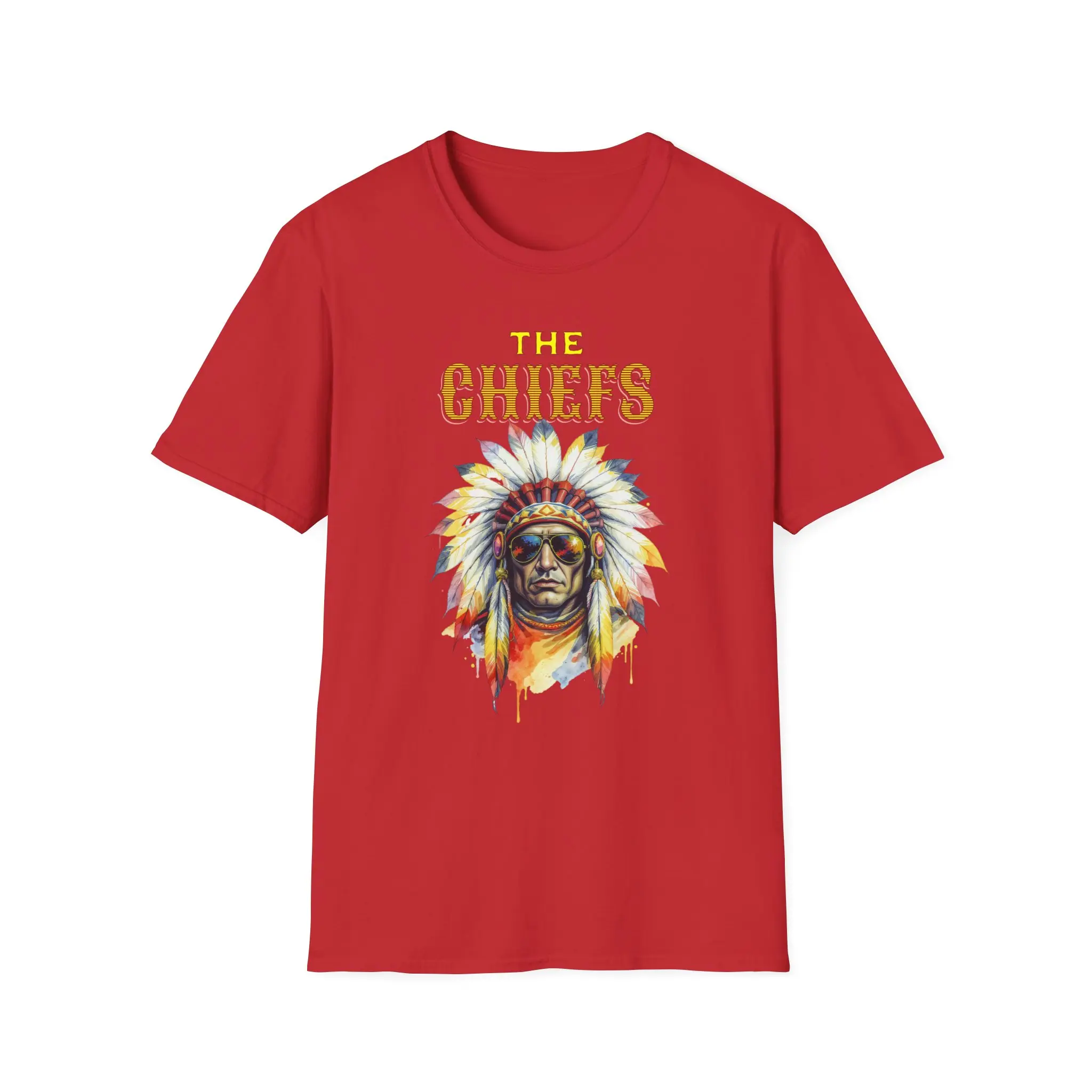 Vintage Chiefs Graphic Tee, Unisex Softstyle T-Shirt for Sports Fans, Casual Wear, Gift for Game Day, Festival Apparel