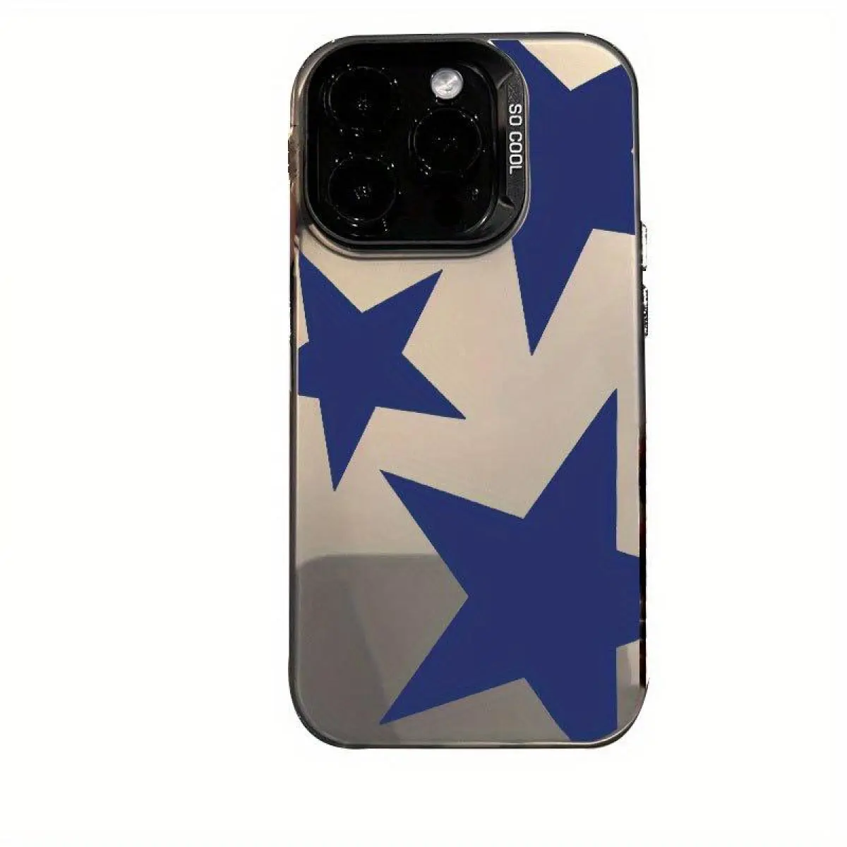 Durable Shockproof Anti-Scratch PC & Silicone Protective Phone Case, Simple Blue Star Design Cover for iPhone 17,16,15 Pro Max Plus,14,13,12,11,X,XR - Valentine Women's Gift with Full Protection, Mobile Phone Accessories