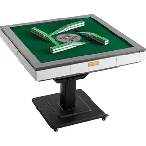 VEVOR Automatic Mahjong Table with Wheels, 2 Sets of 40 mm Tiles (164 Pcs), Roller Coaster Style Mahjong - Table, Foldable and Automatic Shuffler, for Home, Outdoor Leisure Gifts for Mahjong PlayersVEVOR Super Brand Day