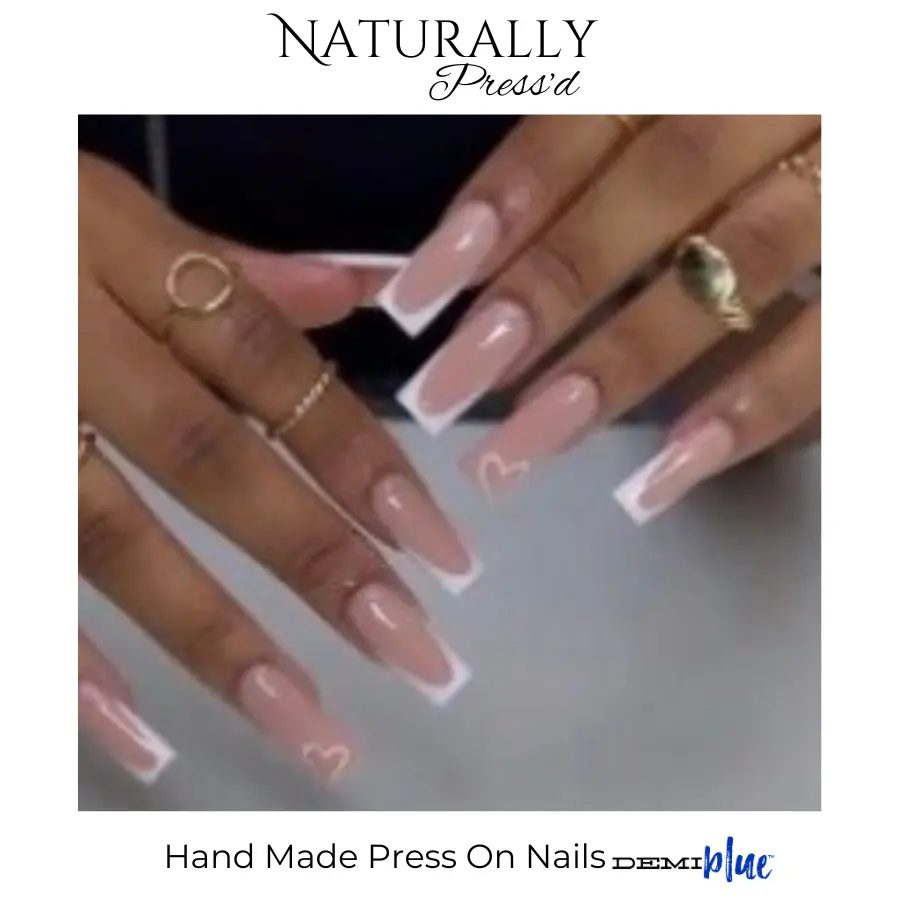 French At Heart-Naturally Press'd, Press On Nails by DEMIblue