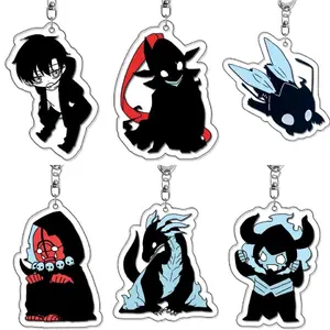 Sung Jinwoo & Shadows Anime Solo Leveling Keychains Charms - Unisex Acrylic Keychain with Intricate Design for Daily Wear