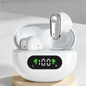 Mini Bluetooth-compatible Earbuds, In-Ear Wireless Headphones, LED Display, Comfortable Fit, Portable, Long Battery Life, Compatible with All Smartphones