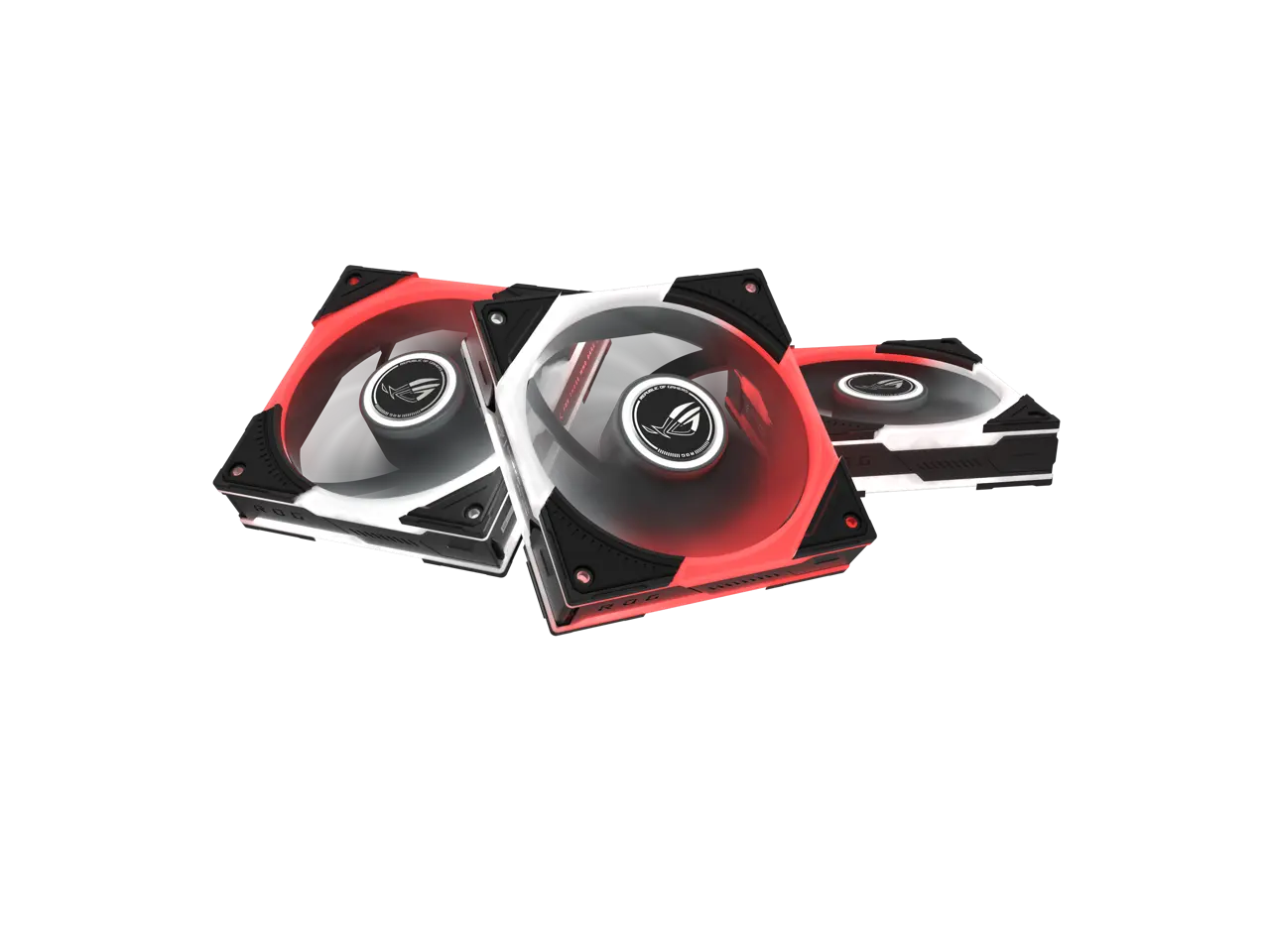 ASUS ROG Eurux GR120 ARGB PWM Fan Triple Pack 120mm PWM Fan, 2600RPM, Patented Daisy-Chained Design, Exclusive Lighting Effects and Customizations, Exclusive Fan Hub