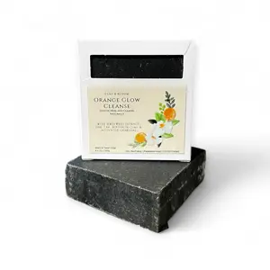 Clay & Bloom - Activated Charcoal & Oatmeal Soap Bar with Tea Tree, Orange Oil, Pine Tar, Rhassoul & Bentonite Clay | Detox for Oily Skin, Acne, Rash & Poison Ivy Relief | Face & Body Cleanse | 4.5oz