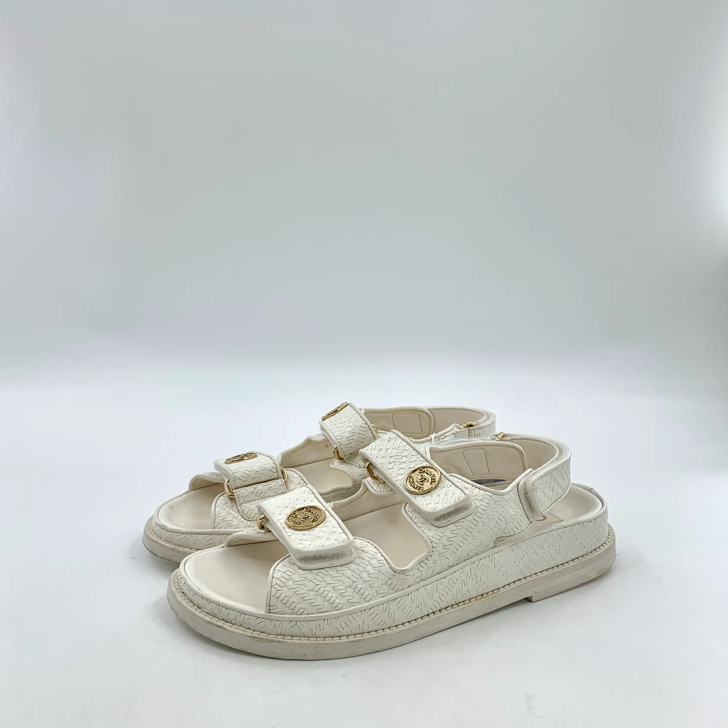 RDLT-Chanel white sandals size36-H35458