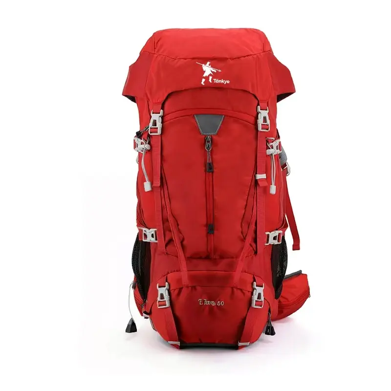 50L Hiking Backpack, Lightweight, Water Resistant, and Durable Outdoor Bag with Rain Cover for Camping & Outdoor Adventures, Durable Outdoor Rucksack, Water Resistant Backpack