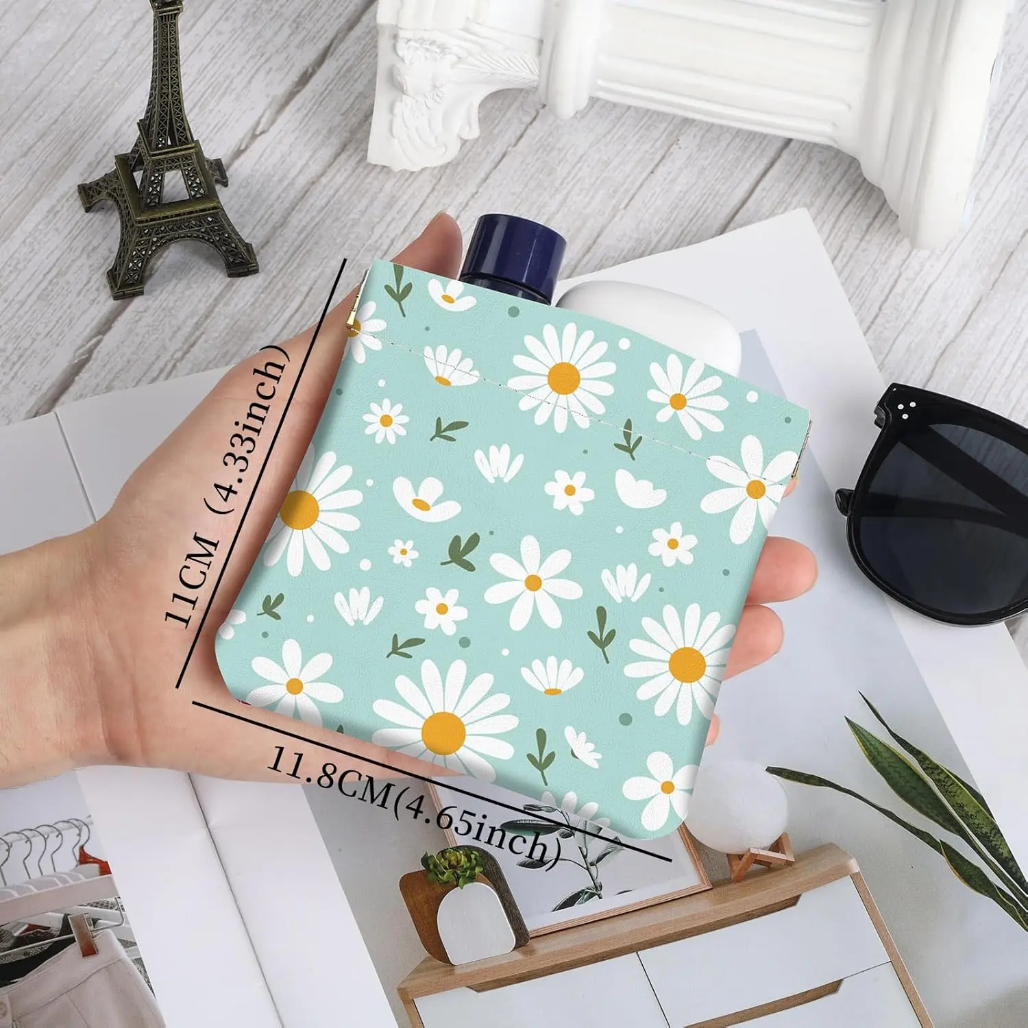 2Pcs PU Leather Small Squeeze Coin Purse Pouch Mini coin Bag Unique And Cute Wallet Cosmetic Bags Change Bag For Women Girls Men (Blue and Pink Flowers 3 2Pcs PU Leather Small Squeeze Coin Purse Pouch Mini coin Bag Unique And Cute Wallet Cosmetic Bags Change Bag For Women Girls Men (Blue and Pink Flowers 3