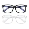 Unisex Retro Blue Light Clearglasses 2-Pack - Reinforced Plastic Frame, Round Shapes, Replaceable Lenses, Cost-Effective All-Occasion Fashion Eyewear for Adults, Office/Gaming Screen Use, Gifts for Adults