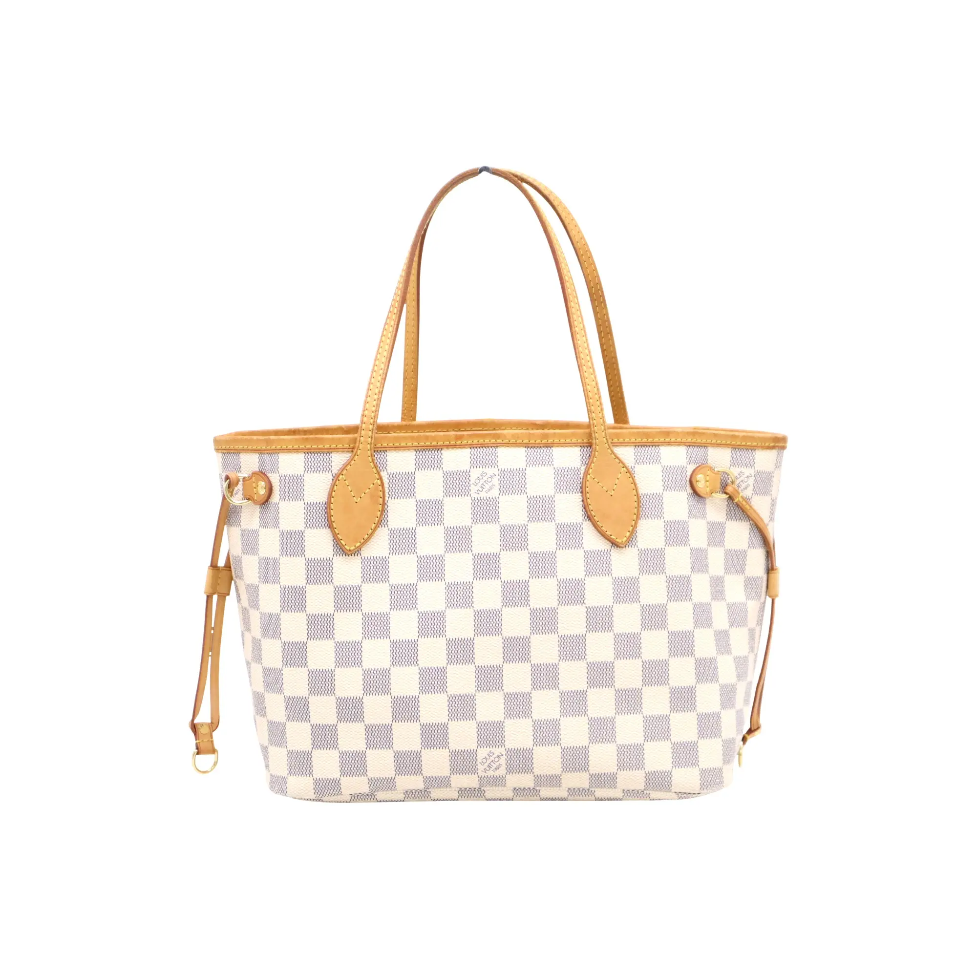 Pre-owned Louis Vuitton coated canvas Tote Bags Damier Azur Canvas Neverfull PM Tote Bag (2260003531996)