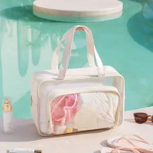 Large Capacity Waterproof Swim Bag, Dry Wet Separation Gym Travel Makeup Bag, Shower Accessory Organizer, Ideal for Beach & Pool Use