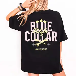 Somebody’s Spoiled Blue Collar Girlfriend Shirt – Funny Relationship Graphic T Shirt, Sweatshirt, Hoodie for Women, Trendy Streetwear Gift