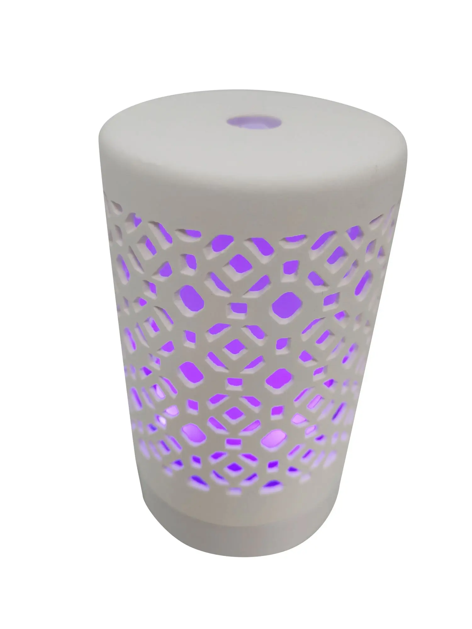 EcoGecko Ceramic Essential Oil Aroma Air Freshener Diffuser, Ultrasonic Diffusing Cool Mist Humidifier with Timers for Office Home Bedroom Baby Room Study Yoga Spa, with Timer and 7 Color Light
