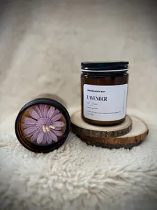 Lemon ~ Lavender Soy Wax Candle Aroma Decor