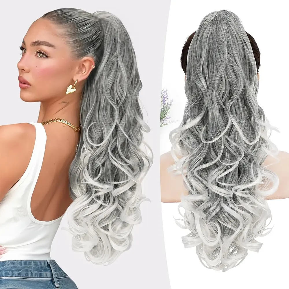 Grey with White Ends