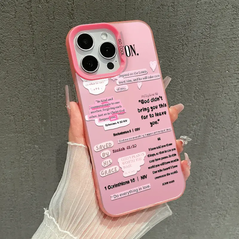 Original Phone Cover for iPhone 17 Pro Max, 16, 15 Plus, 14, 13, 12, 11, XS, XR - "Jesus is My" Quote Design, Anti-Fall, Scratch-Resistant, Shockproof TPU Softcase for Smartphone, Handheld, Cellphone Devices with Full Protection