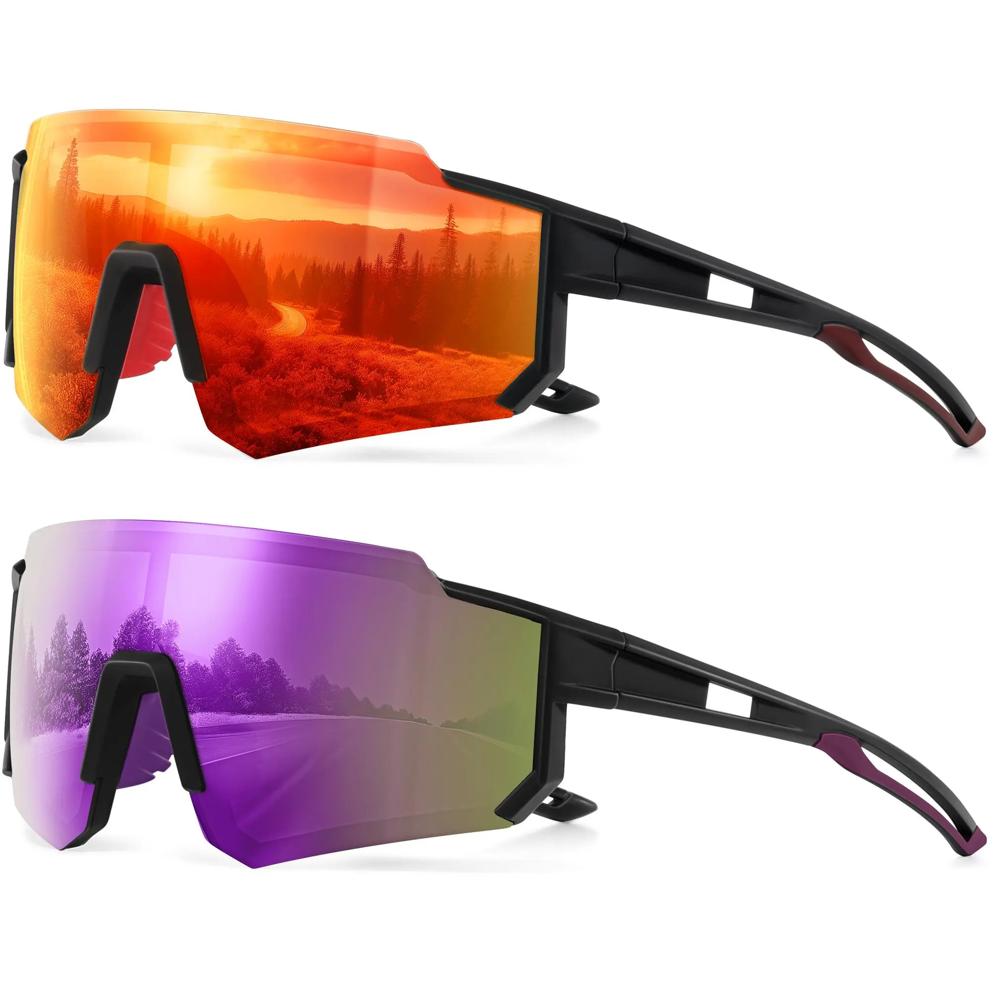 black/red+black/purple