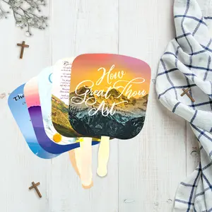 Swanson Christian Products Church Fans - Hand Held Parlor Fans for Adults - Hand Fans for Church Services - Pack of 10  - Made in the USA Decor Wooden Artwork