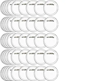 50Pcs 2.4 inch Make Your Own Buttons Clear Picture Buttons for DIY Crafts and Children's Paper Craft Activities