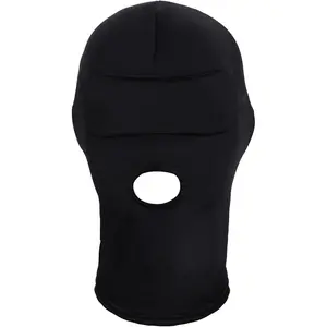 Zentai Hood Mask Full Cover Spandex Open Eye & Mouth Elastic Breathable Mask for Halloween  Costume Unisex