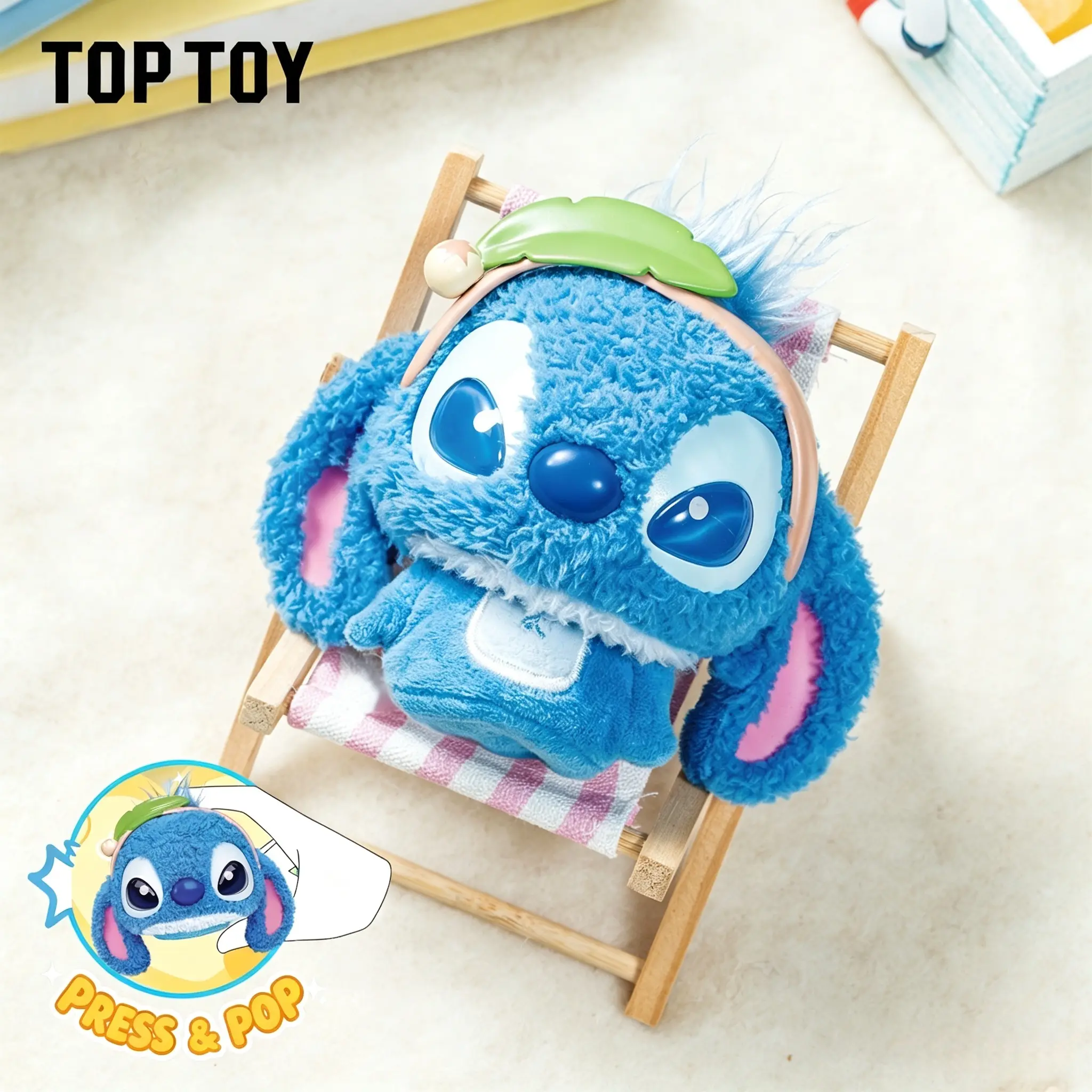 [TOPTOY] Disney Stitch Bounce Collectible Plush Blind Box - Charm for Stitch Fans, Ideal Holiday Gift, Unique Home & Office Decoration