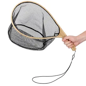 Fly Fishing Net, Soft Mesh Trout with Handle, Catch and Release Landing for Freshwater, Saltwater, Gift for Anglers & Fly Fishing Enthusiasts