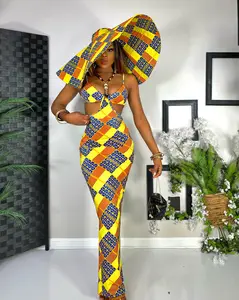 Imade Long Dress (Stretchy African Print)