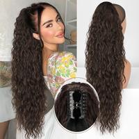 Dark Brown Claw clip Ponytail