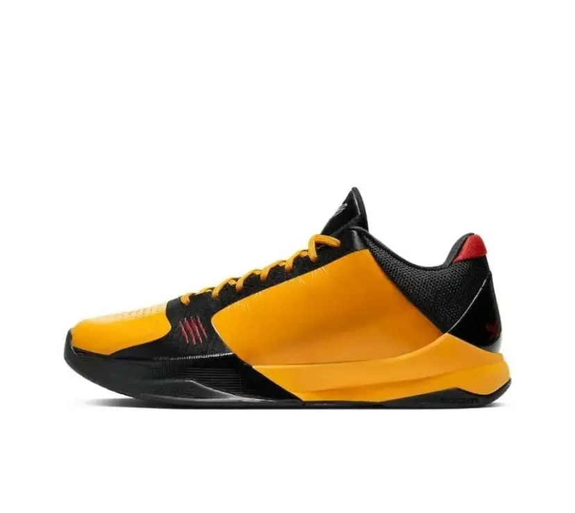 kobe 5 Bruce Lee Support stability,Vintage Multifunctional Basketball Shoes