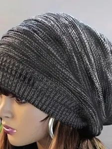Soft Knit Hat, Knitted Hat, Casual Soft Warm Hat for Fall & Winter, Fashion Accessories for Women & Men for Outdoor Activities
