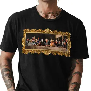 Ultima Cena Nortena Featu - Norteños Cotton Tee For Unisex Fashion Statement Menswear T-Shirt Top Classic