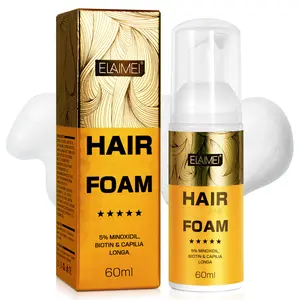 ELAIMEI Minoxidil Foam for Hair, 5% Minoxidil Foam for Men Hair(60ml)