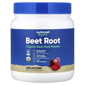 Nutricost Organic Beet Root Powder, Unflavored, 16 oz (454 g)